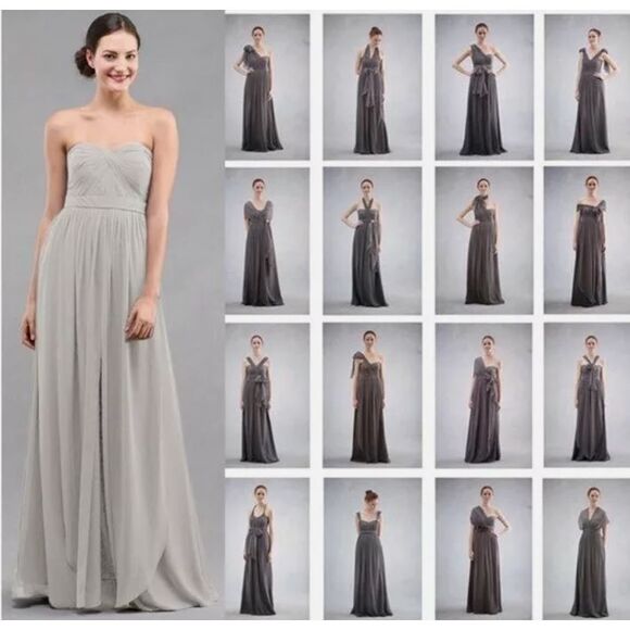 jenny yoo convertible chiffon dress The Aidan | How To Wear and Tie this Convertible Chiffon Bridesmaid Dress by Jenny Yoo